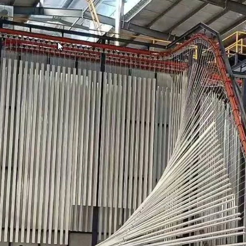 Vertical Powder Coating for Aluminum Profiles