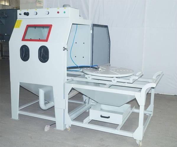 Manual sandblasting cabinet
