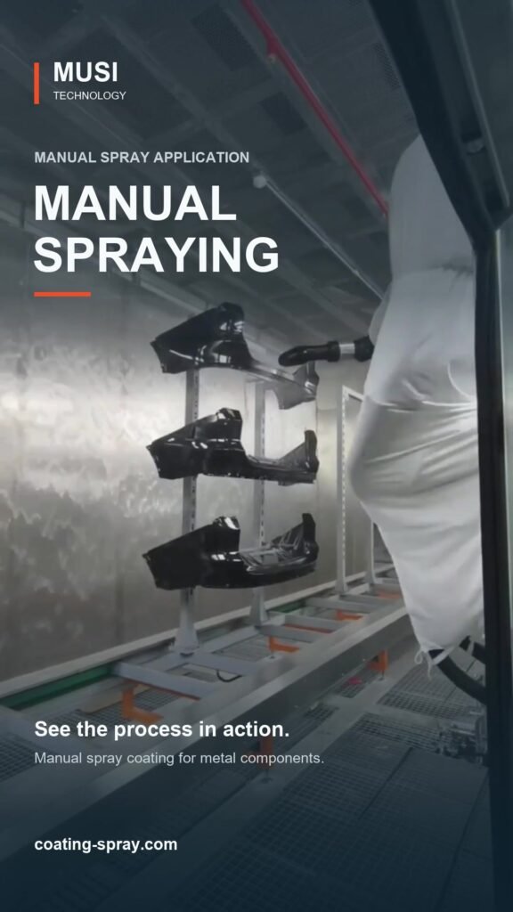 Manual Spray Coating for Metal Components