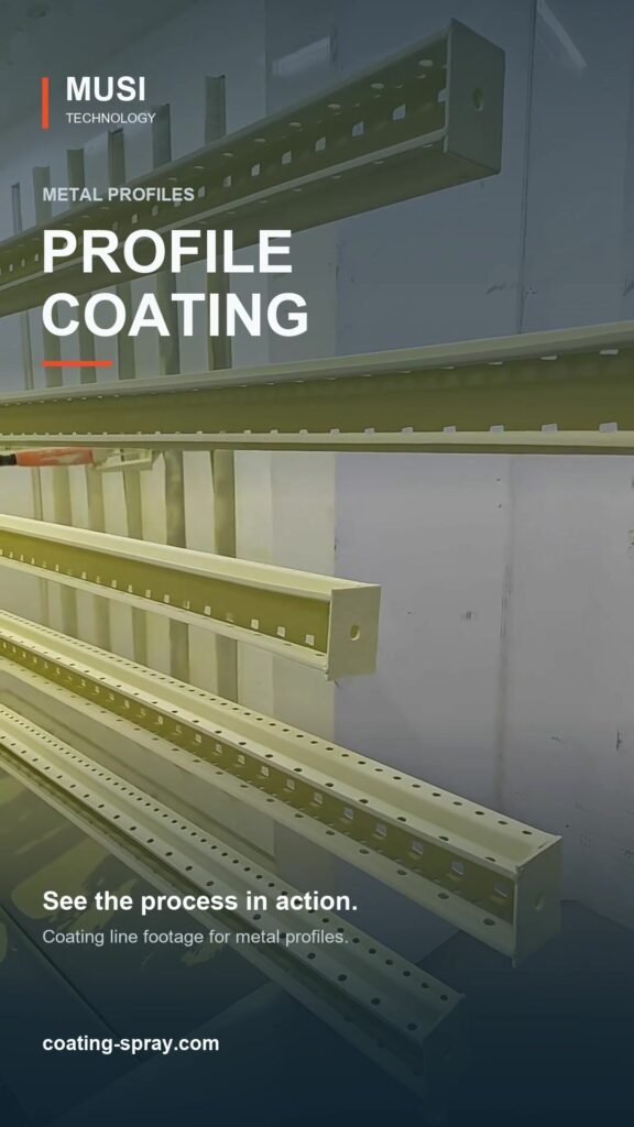 Metal Profile Coating Line in Action